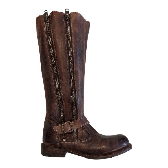 Bed Stu | Cobbler Series | Handcrafted Brown Leather Moto / Riding Boot | Size 9 - Picture 3 of 16
